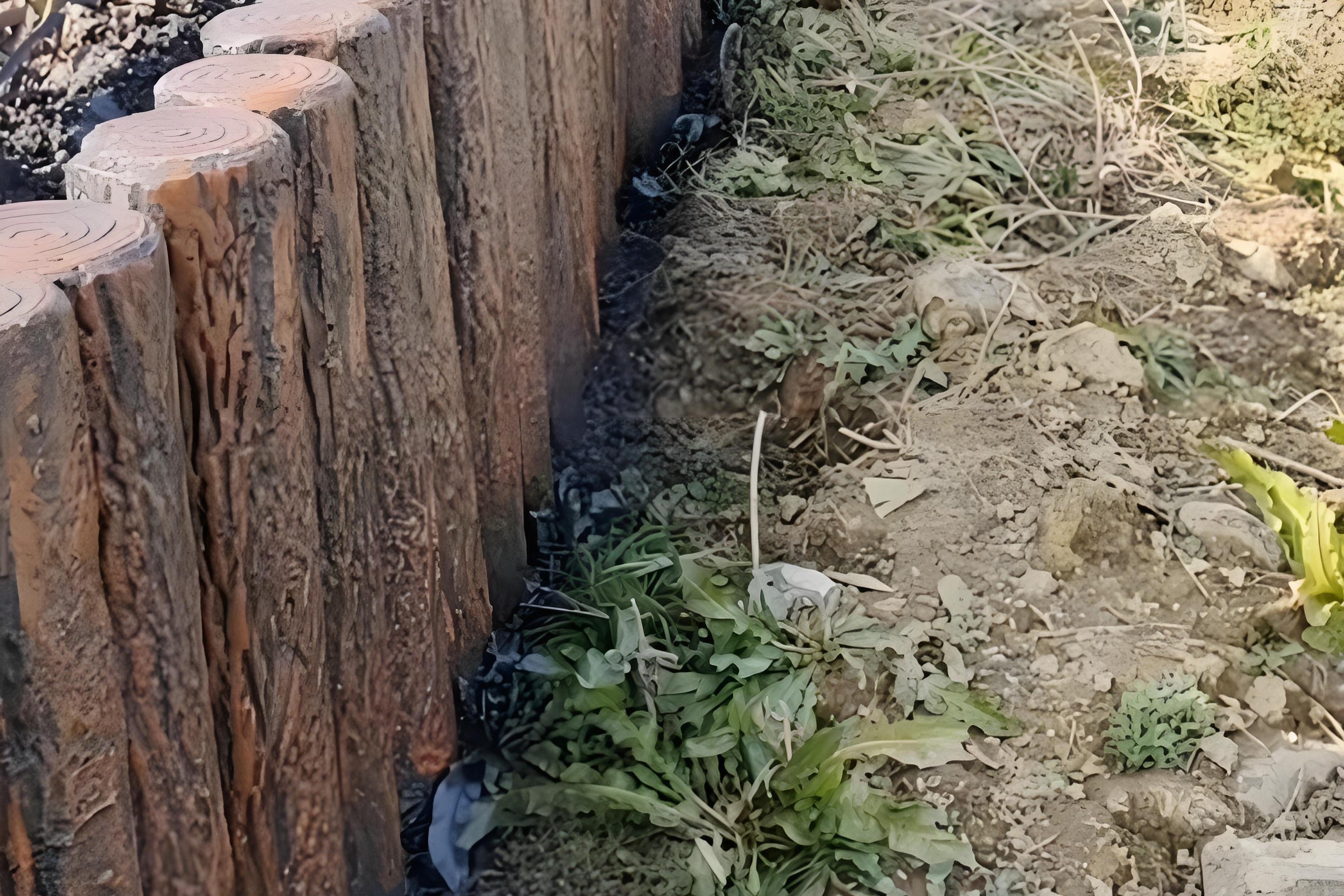 水泥樁批發(fā)廠家泓樺錦嘉-水泥仿木樁表面的紋理是如何制作出來(lái)的？